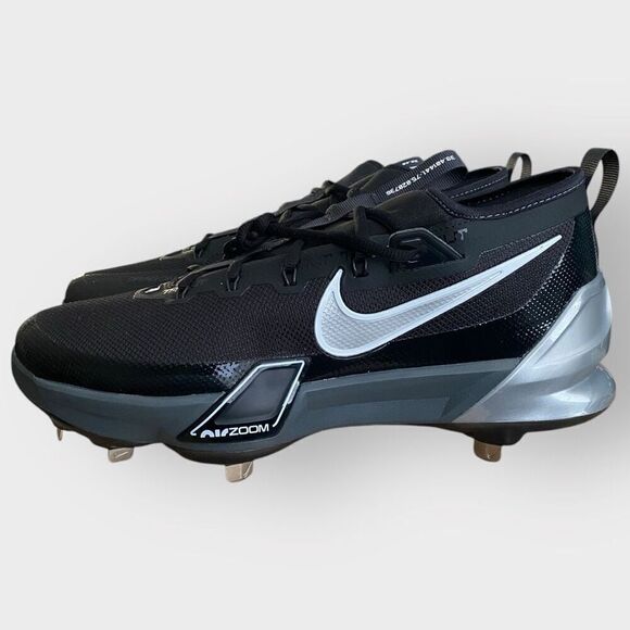 Nike Force Zoom Trout 9 Elite Baseball Cleats Black FB2906-003 Mens size 12 New - Picture 2 of 9